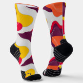 Bold Retro Abstract Colorwave Socks ソックス (傾斜あり)