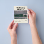 Bold Retro Editorial Photo Business Flyer チラシ (手)