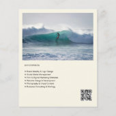 Bold Retro Editorial Photo Business Flyer チラシ (裏面)