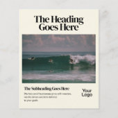 Bold Retro Editorial Photo Business Flyer チラシ (正面)