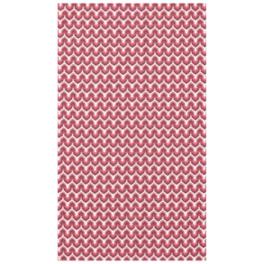 Bold Retro Modern Motif in Pinks テーブルクロス (正面)