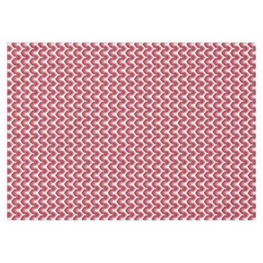 Bold Retro Modern Motif in Pinks テーブルクロス (正面(横))