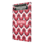 Bold Retro Modern Motif in Pinks ミニクリップボード (アングル2)