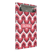 Bold Retro Modern Motif in Pinks ミニクリップボード (アングル)