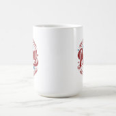 Bold Retro Papy Circle Typography コーヒーマグカップ (中央)