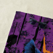 Bold Rhino Urban Pop Art Illustration ビーチタオル (インサイチュ)