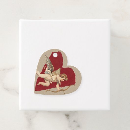 Bold Romance Classics Red Heart Angel Bow & Arrow  フェイバータグ (インサイチュ)