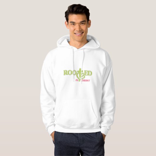 Bold Rooted in Christ Bible Verse Hoodie パーカ (正面フル)