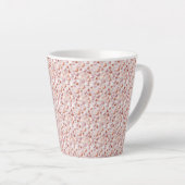 Bold Rose Gold Hearts Small Ceramic Latte Mug カフェラテマグ (右アングル)