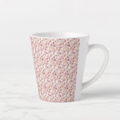 Bold Rose Gold Hearts Small Ceramic Latte Mug カフェラテマグ (右)