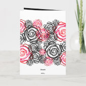 'Bold Rose-My One and Only' 5x7 グリーティングカード (裏面)