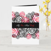 'Bold Rose-My One and Only' 5x7 グリーティングカード (黄色い花)