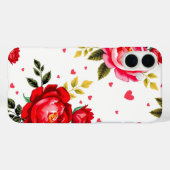 Bold Roses and Hearts Case Case-Mate iPhoneケース (裏面 (横))