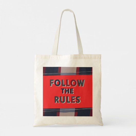 Bold Rules: A Clear, Striking Message トートバッグ (裏面)