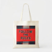 Bold Rules: A Clear, Striking Message トートバッグ (正面)