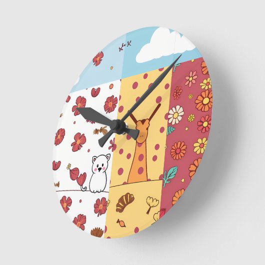 Bold Rules: A Clear, Striking Message ラウンド壁時計 (傾斜)