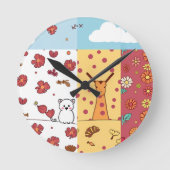 Bold Rules: A Clear, Striking Message ラウンド壁時計 (正面)