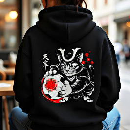 Bold Samurai Cat Hoodie for Women パーカ