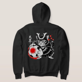 Bold Samurai Cat Hoodie for Women パーカ