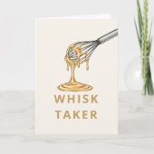 Bold Sans Serif シンプルなグリーティングカード | whisk taker カード (正面)