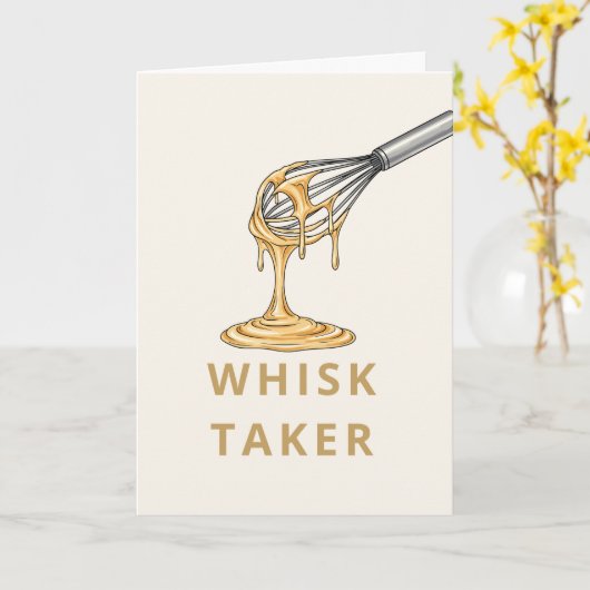 Bold Sans Serif シンプルなグリーティングカード | whisk taker カード (黄色い花)