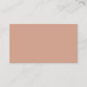 Bold Script Blush Terracotta ディスプレイシャワー エンクロージャーカード (裏面)