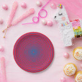 Bold Spiral Party Plate – Customizable ペーパープレート (パーティー)