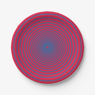 Bold Spiral Party Plate – Customizable ペーパープレート