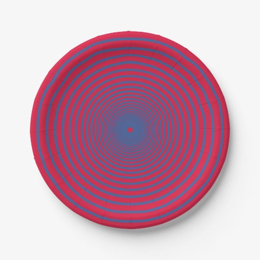 Bold Spiral Party Plate – Customizable ペーパープレート (正面)
