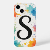 “Bold Splash Art Phone Cover with Striking Trendy iPhoneケース (裏面)