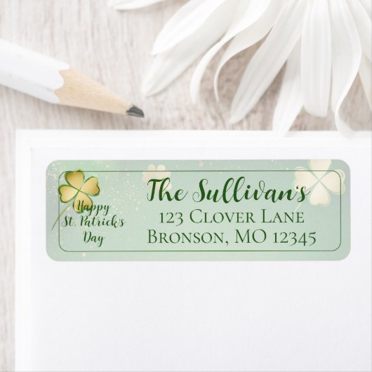 Bold St. Patrick’s Day Invitation ラベル (インサイチュ)