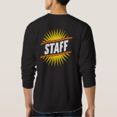 Bold STAFF Sunburst Sweatshirt for Events, Shops & スウェットシャツ (裏面)