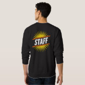 Bold STAFF Sunburst Sweatshirt for Events, Shops & スウェットシャツ (裏面フル)