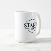 Bold “STAND” Inspirational Christian Mug コーヒーマグカップ (正面右)