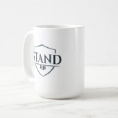 Bold “STAND” Inspirational Christian Mug コーヒーマグカップ (正面左)