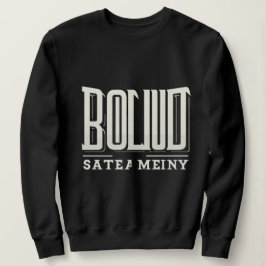 Bold Streetwear Typography – Black & White Urban T スウェットシャツ