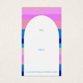 Bold Stripes Arch Clothing Size Price Hang Tag (正面)