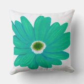 Bold Summer Floral Throw Pillow クッション (裏面)