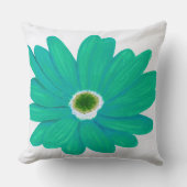 Bold Summer Floral Throw Pillow クッション (正面)