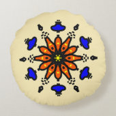 Bold Sun Mandala ラウンドクッション (裏面)