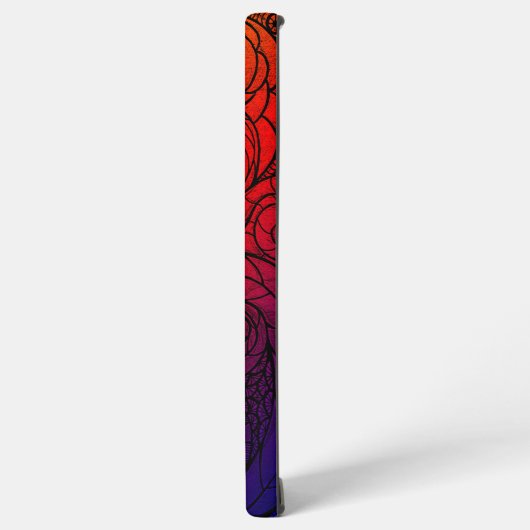 Bold Swirl Doodle Samsung Galaxyケース (左側面)