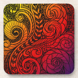 Bold Swirl Hard plastic coaster コースター