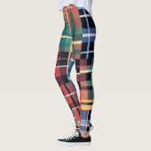 Bold Tartan Mash-Up Pattern レギンス (左)