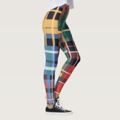 Bold Tartan Mash-Up Pattern レギンス (右)