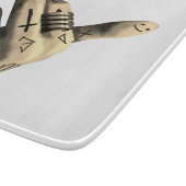 Bold Tattooed Rebel Hand カッティングボード (角)