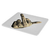 Bold Tattooed Rebel Hand カッティングボード (角)