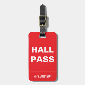 Bold Teacher Hall Pass – Classroom Management Tag  ラゲッジタグ