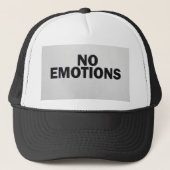 bold text "NO EMOTIONS" キャップ (正面)