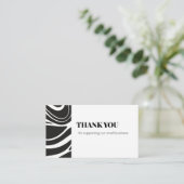 Bold Thank You Card QR Code Small Business 名刺 (スタンド正面)