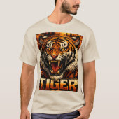 Bold Tiger Graphic Streetwear Tee Tシャツ (正面)